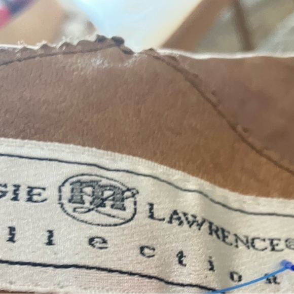 Vintage Maggie Lawrence leather patchwork Trench Jacket Women’s Size M - Picture 5 of 6